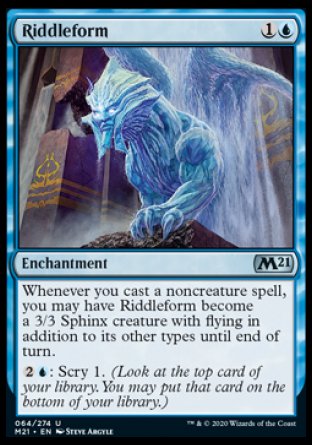 (064) Magic The Gathering Core 2021 Single: Riddleform Holo Uncommon