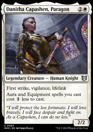 (064) Magic The Gathering Commander: Wilds of Eldraine Single: Danitha Capashen, Paragon  Uncommon
