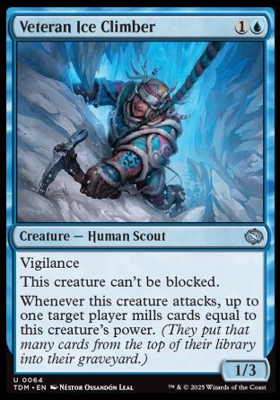 (064) Magic The Gathering Tarkir: Dragonstorm Single: Veteran Ice Climber  Uncommon