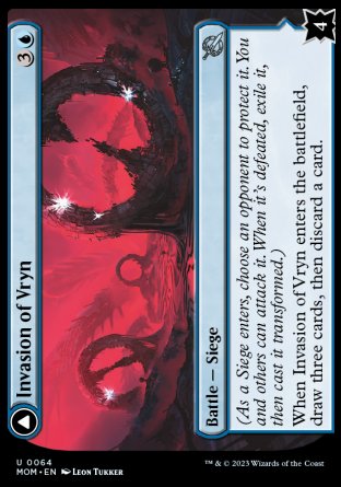 (064) Magic The Gathering March of the Machine Single: Invasion of Vryn // Overloaded Mage-Ring Holo Uncommon