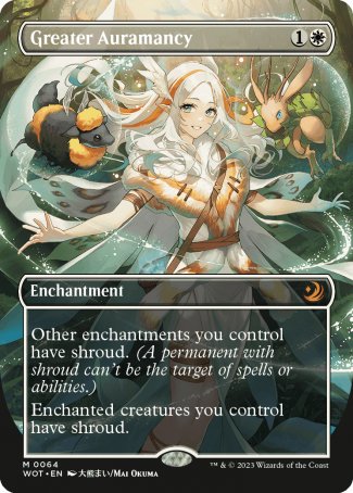 (064) Magic The Gathering Enchanting Tales Single: Greater Auramancy (V.2)  Holo Mythic