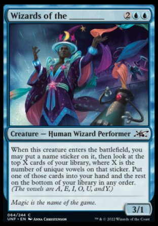 (064) Magic The Gathering Unfinity Single: Wizards of the ________  Common