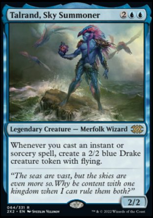 (064) Magic The Gathering Double Masters 2022 Single: Talrand, Sky Summoner  Rare