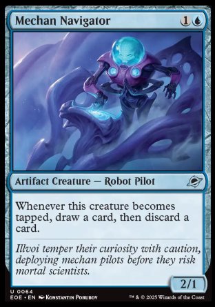 (064) Magic The Gathering Edge of Eternities Single: Mechan Navigator Holo Uncommon