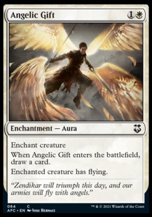 (064) Magic The Gathering Commander: Adventures in the Forgotten Realms Single: Angelic Gift  Common