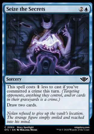 (064) Magic The Gathering Outlaws of Thunder Junction Single: Seize the Secrets  Holo Common