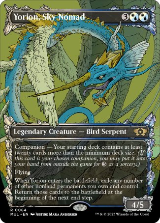 (064) Magic The Gathering Multiverse Legends Single: Yorion, Sky Nomad (V.1)  Rare