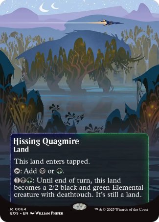 (064) Magic The Gathering Stellar Sights Single: Hissing Quagmire (V.2)  Rare