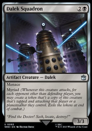 (065) Magic The Gathering Universes Beyond: Doctor Who Single: Dalek Squadron Holo Uncommon