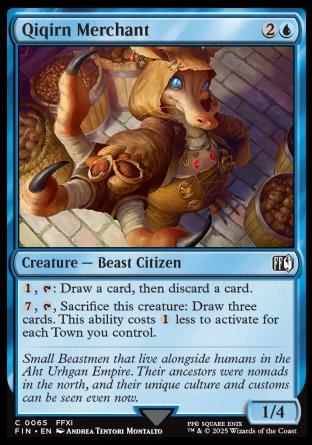 (065) Magic The Gathering Magic: The Gathering - FINAL FANTASY Single: Qiqirn Merchant Holo Common