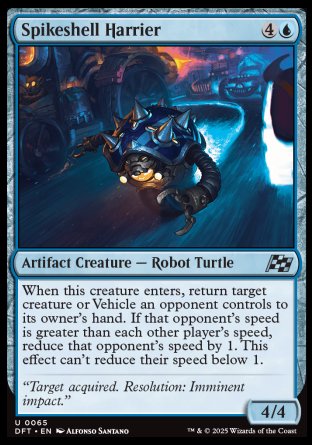 (065) Magic The Gathering Aetherdrift Single: Spikeshell Harrier Holo Uncommon