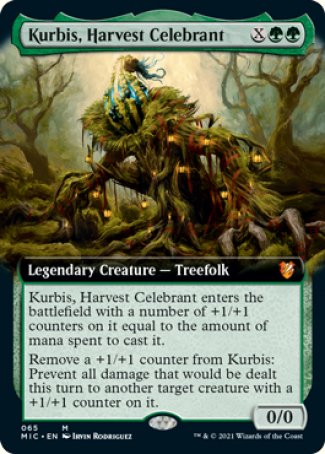 (065) Magic The Gathering Commander: Innistrad: Midnight Hunt Single: Kurbis, Harvest Celebrant (V.2)  Mythic