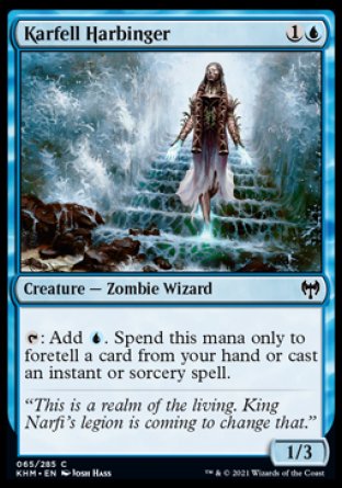 (065/285) Magic The Gathering Kaldheim Single: Karfell Harbinger Holo Common