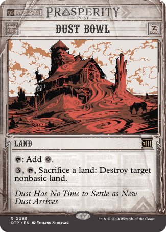 (065) Magic The Gathering Breaking News Single: Dust Bowl  Rare