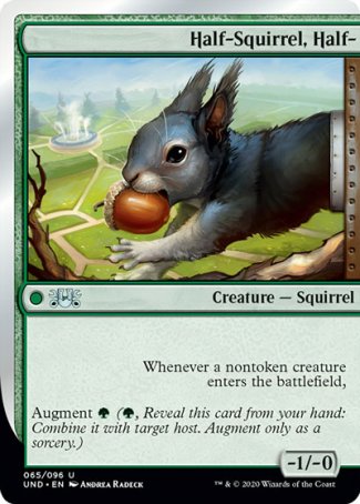 (065/096) Magic The Gathering Unsanctioned Single: Half-Squirrel, Half-  Uncommon