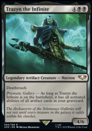 (065) Magic The Gathering Universes Beyond: Warhammer 40000 Single: Trazyn the Infinite (V.1) Holo Rare