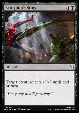 (065) Magic The Gathering Magic: The Gathering | Marvel's Spider-Man Single: Scorpion's Sting  Common