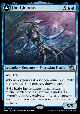 (065) Magic The Gathering March of the Machine Single: Jin-Gitaxias // The Great Synthesis Holo Mythic