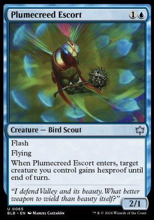(065) Magic The Gathering Bloomburrow Single: Plumecreed Escort  Uncommon