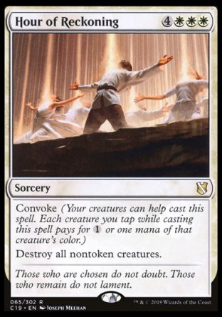 (065) Magic The Gathering Commander 2019 Single: Hour of Reckoning  Rare