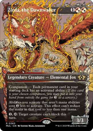 (065) Magic The Gathering Multiverse Legends Single: Zirda, the Dawnwaker (V.1)  Rare