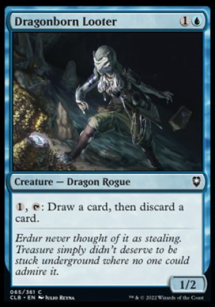 (065) Magic The Gathering Commander Legends: Battle for Baldur's Gate Single: Dragonborn Looter  Common