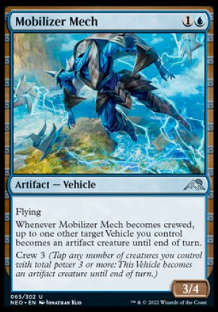(065) Magic The Gathering Kamigawa: Neon Dynasty Single: Mobilizer Mech Holo Uncommon
