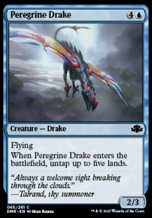(065) Magic The Gathering Dominaria Remastered Single: Peregrine Drake  Common