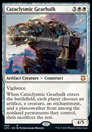 (065) Magic The Gathering Commander: Adventures in the Forgotten Realms Single: Cataclysmic Gearhulk  Mythic