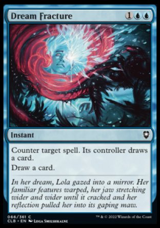 (066) Magic The Gathering Commander Legends: Battle for Baldur's Gate Single: Dream Fracture Holo Common