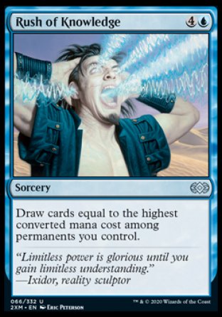 (066/332) Magic The Gathering Double Masters Single: Rush of Knowledge  Uncommon