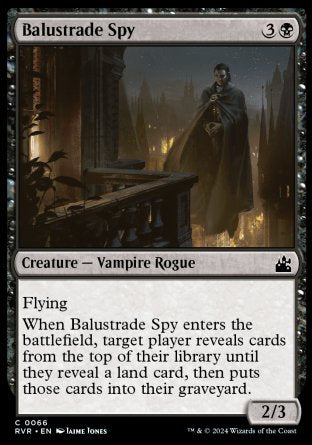 (066) Magic The Gathering Ravnica Remastered Single: Balustrade Spy  Holo Common