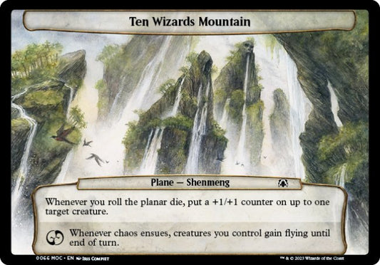 (066) Magic The Gathering Commander: March of the Machine Single: Ten Wizards Mountain  Common