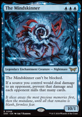 (066) Magic The Gathering Duskmourn: House of Horror Single: The Mindskinner Holo Rare