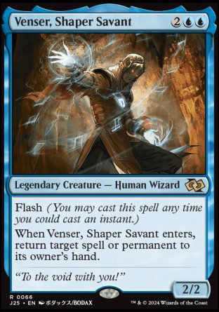 (066) Magic The Gathering Foundations Jumpstart Single: Venser, Shaper Savant  Rare