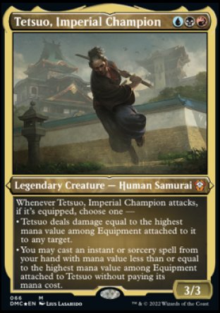 (066) Magic The Gathering Commander: Dominaria United: Extras Single: Tetsuo, Imperial Champion  Mythic