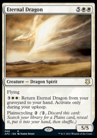 (066) Magic The Gathering Commander: Adventures in the Forgotten Realms Single: Eternal Dragon  Rare