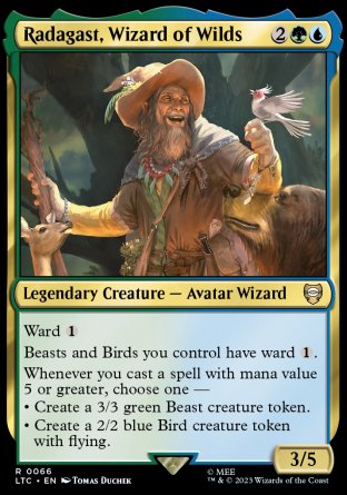 (066) Magic The Gathering Commander: The Lord of the Rings: Tales of Middle-earth Single: Radagast, Wizard of Wilds  Rare