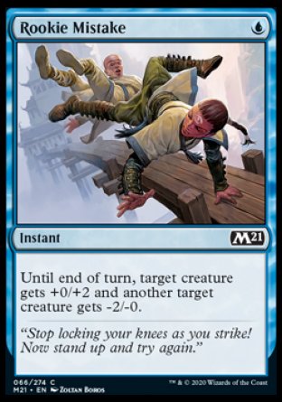 (066) Magic The Gathering Core 2021 Single: Rookie Mistake Holo Common