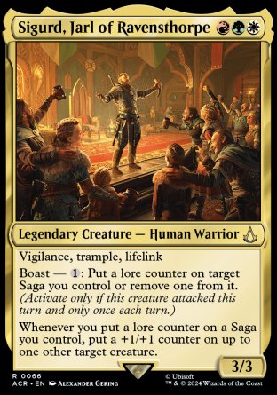 (066) Magic The Gathering Universes Beyond: Assassin's Creed Single: Sigurd, Jarl of Ravensthorpe  Rare