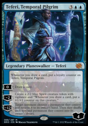 (066) Magic The Gathering The Brothers' War Single: Teferi, Temporal Pilgrim  Mythic