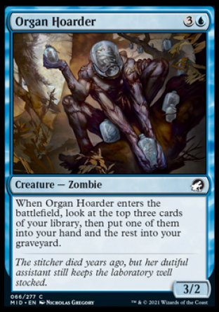 (066) Magic The Gathering Innistrad: Midnight Hunt Single: Organ Hoarder  Common