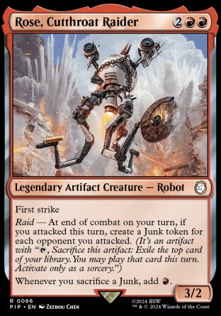 (066) Magic The Gathering Universes Beyond: Fallout Single: Rose, Cutthroat Raider  Holo Rare