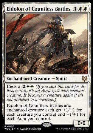 (066) Magic The Gathering Commander: Wilds of Eldraine Single: Eidolon of Countless Battles  Rare