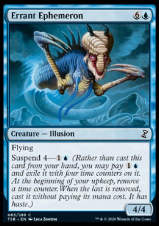 (066/289) Magic The Gathering Time Spiral Remastered Single: Errant Ephemeron  Common