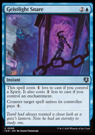 (066) Magic The Gathering Innistrad Remastered Single: Geistlight Snare  Uncommon