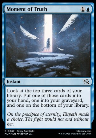 (067) Magic The Gathering March of the Machine Single: Moment of Truth  Common