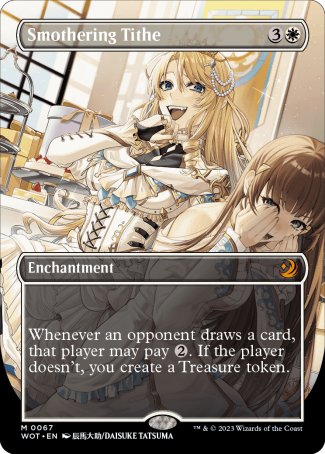 (067) Magic The Gathering Enchanting Tales Single: Smothering Tithe (V.2)  Holo Mythic
