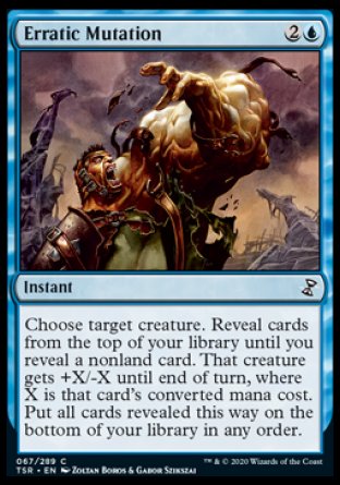 (067/289) Magic The Gathering Time Spiral Remastered Single: Erratic Mutation Holo Common