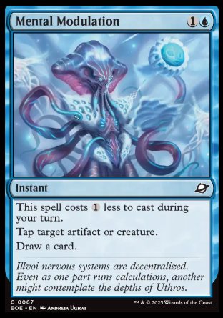 (067) Magic The Gathering Edge of Eternities Single: Mental Modulation Holo Common